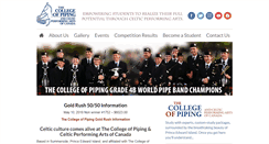 Desktop Screenshot of collegeofpiping.com